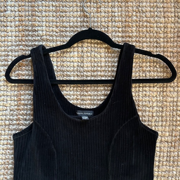 Banana Republic Corduroy Dress in Black LBD - Picture 2 of 3